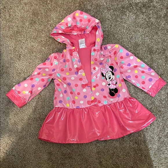 Disney Other - Disney Minnie Mouse Pink Polka Dot Raincoat